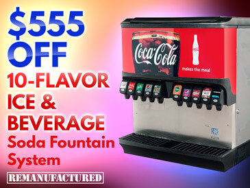 10-Flavor Ice & Beverage Soda Fountain System - $555 OFF - ibd20010