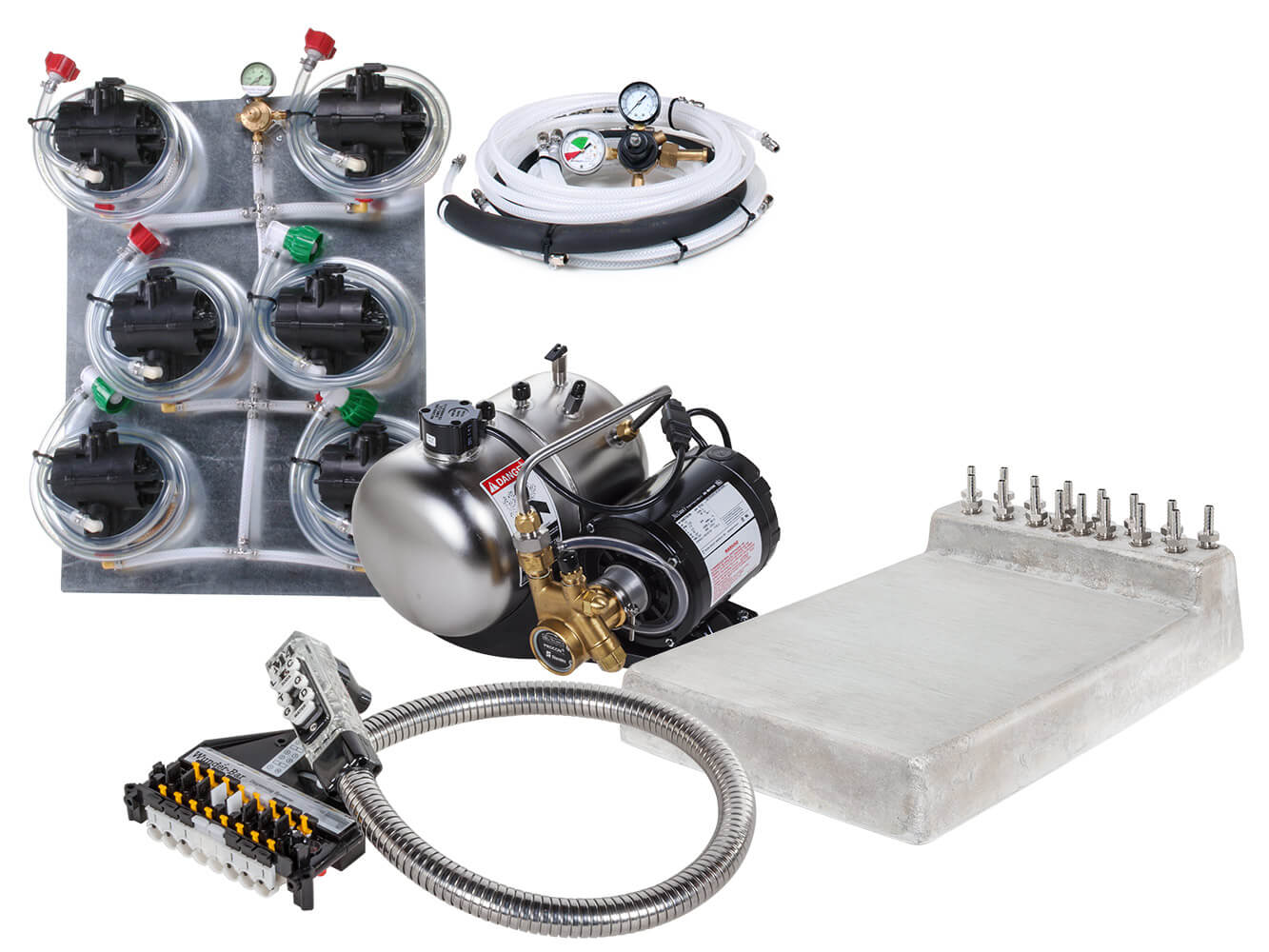 6-Flavor Soda Gun Fountain System with Cold Plate
