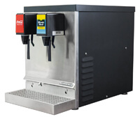 2-Flavor Compact Counter Electric Soda System with Cold Carbonation