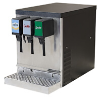 3-Flavor Compact Counter Electric Soda System with Cold Carbonation