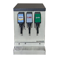 3-Flavor Compact Counter Electric Soda Fountain System with Cold Carbonation (front)