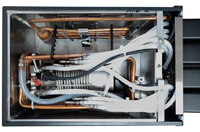 4-Flavor Compact Counter Electric Soda Fountain System with Cold Carbonation (inside)