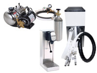Seltzer Tower Soda Fountain System with Remote Cooler (NEW)