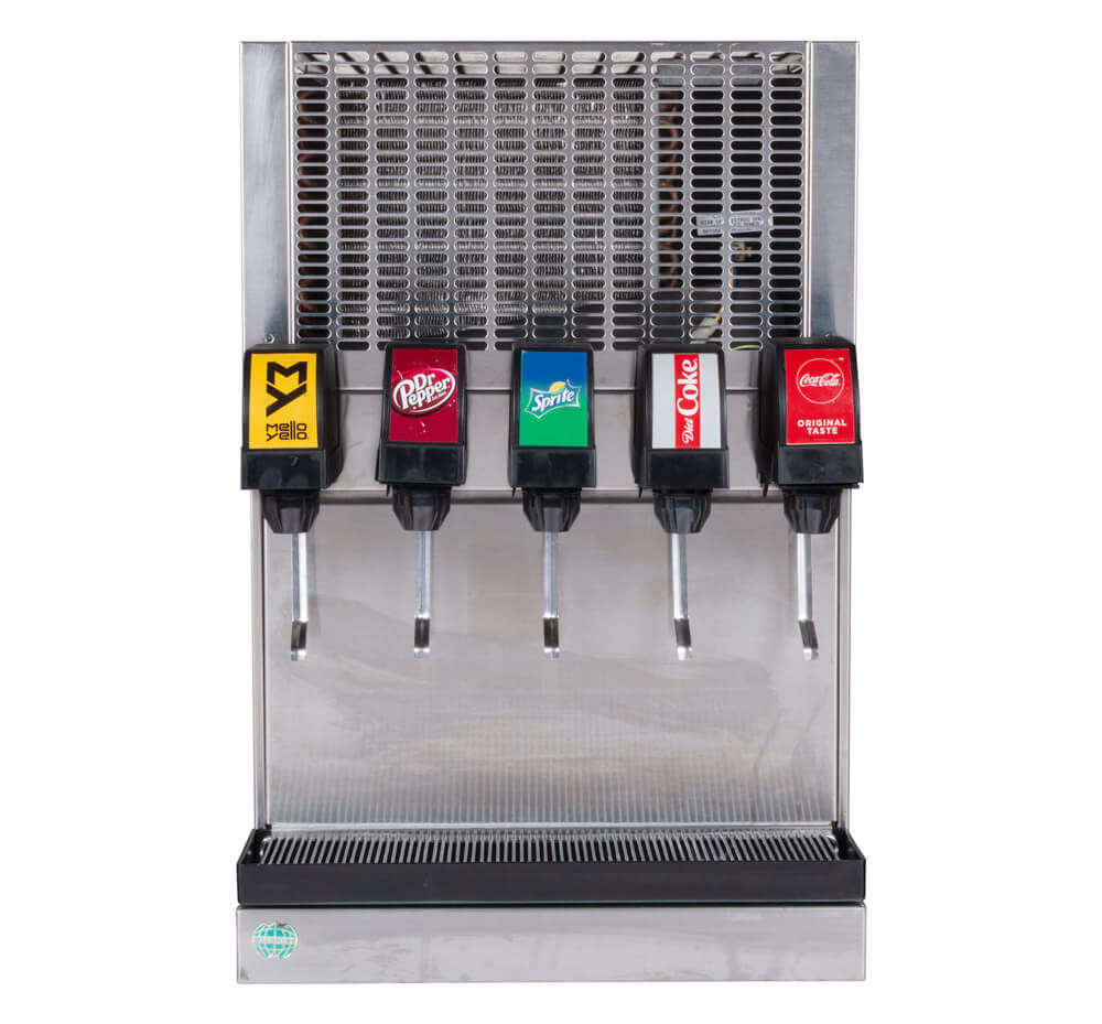 邦楽 Soda! Soda! Soda! Soda fountains 4-Flavor Tower Soda System with Cold Plate (s2800)