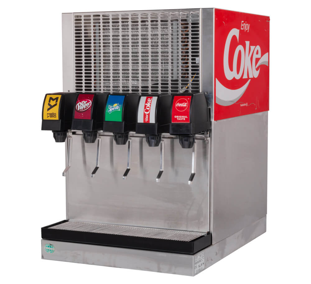 ce00125 - 5-Flavor Counter Electric Soda Fountain System