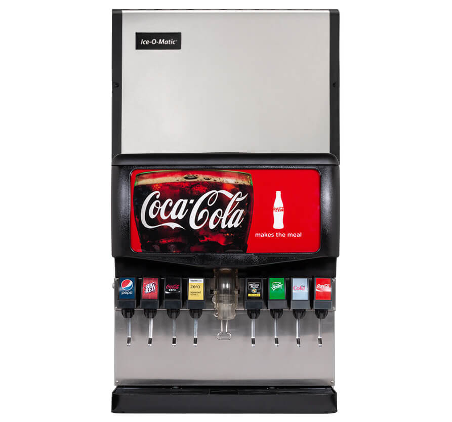 8-Flavor Ice & Beverage Soda Fountain System (front)