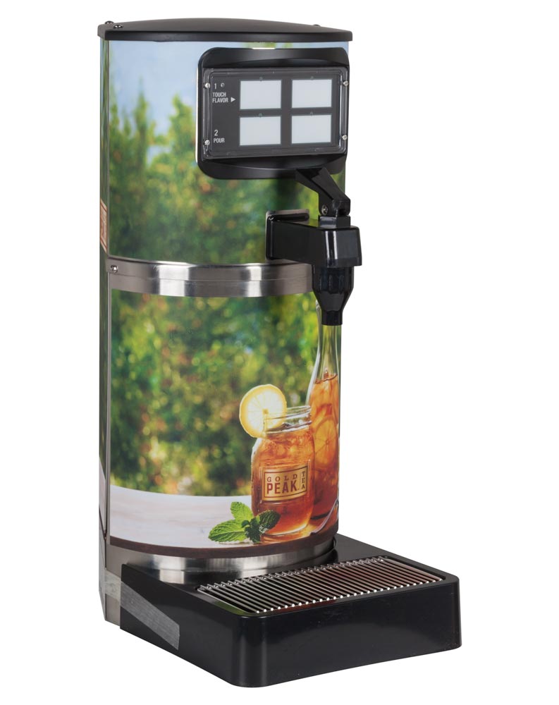 4-Flavor Gold Peak Tea Dispenser (angle)