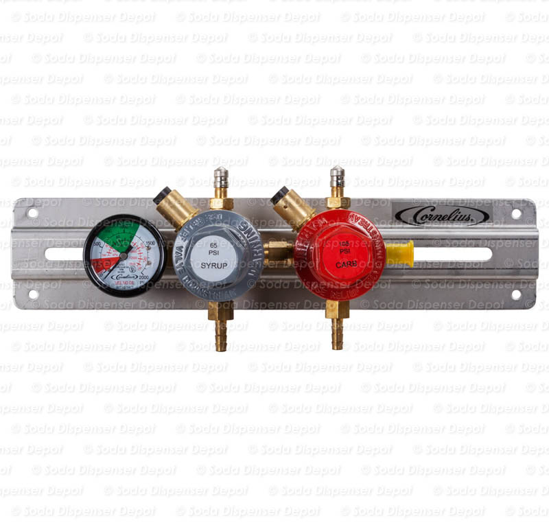 5130 Cornelius Preset Regulator w/ High Pressure Flex Hose and CO2