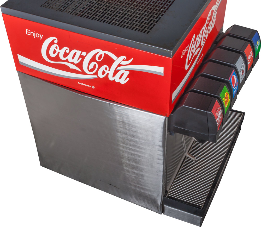 ce00112D - 6-Flavor Scratch & Dent Counter Electric Soda