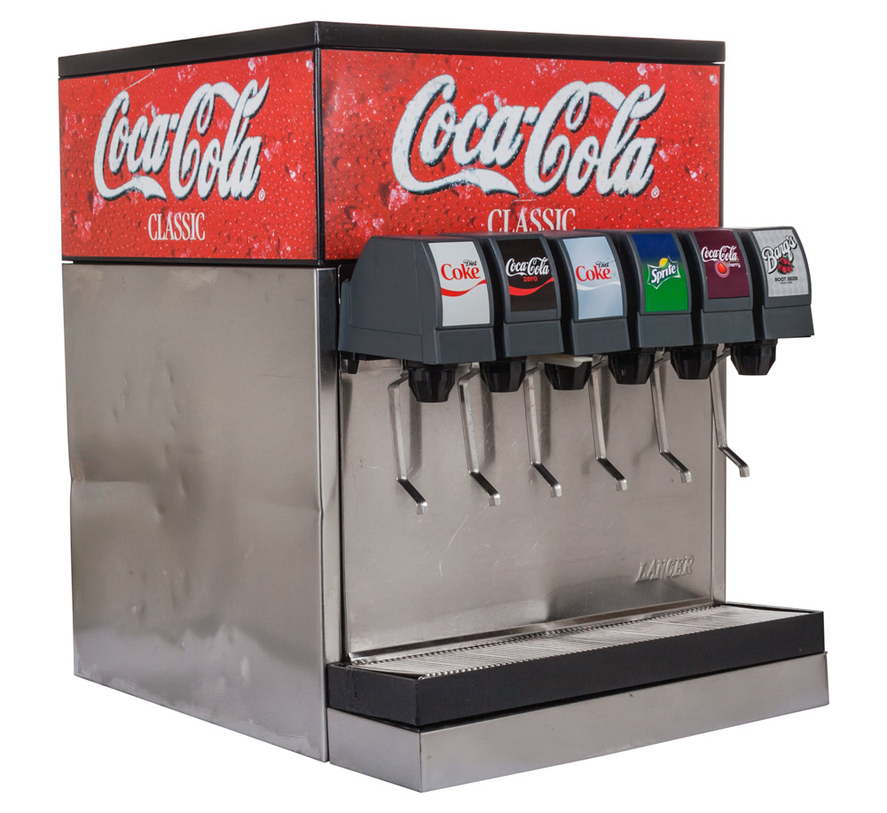ce00112E - 6-Flavor Scratch & Dent Counter Electric Soda