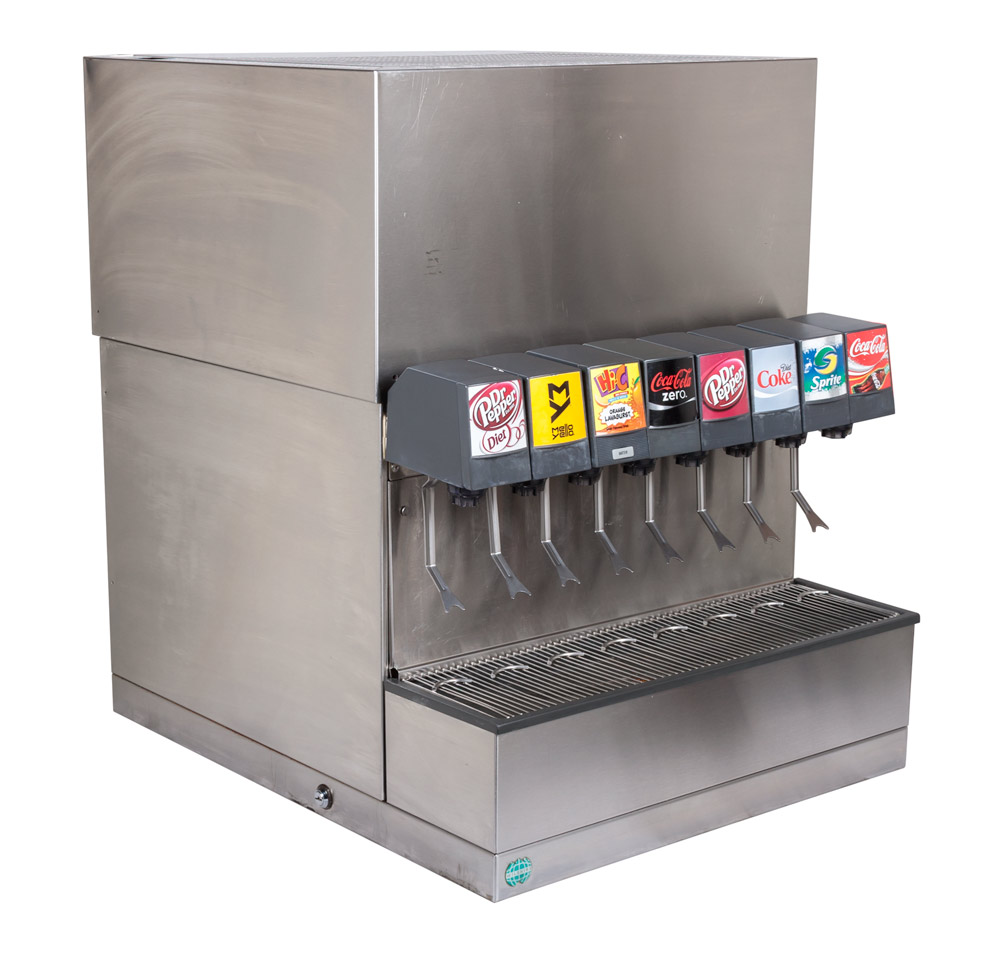 ce00118 8Flavor Counter Electric Soda Fountain System