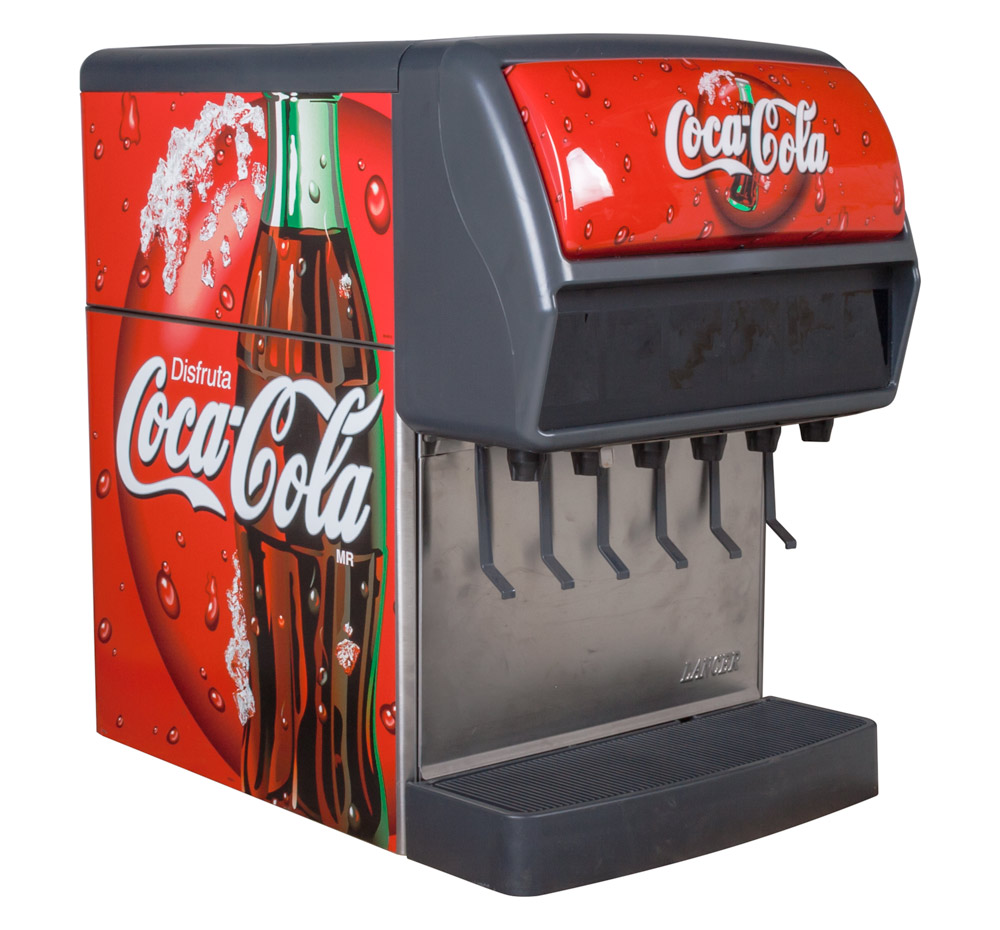 6-Flavor Counter Electric Soda Fountain System (angle)