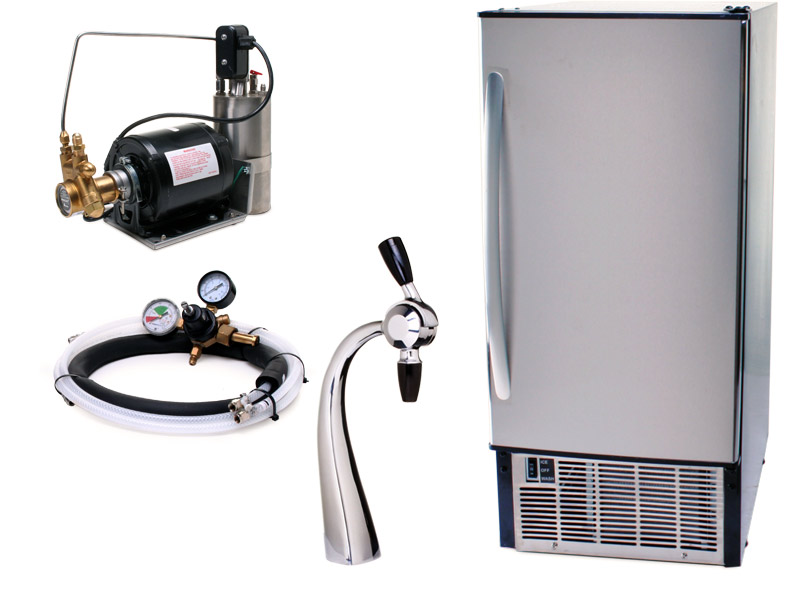 da00118 Complete Seltzer Draft Arm System with Under Counter Ice