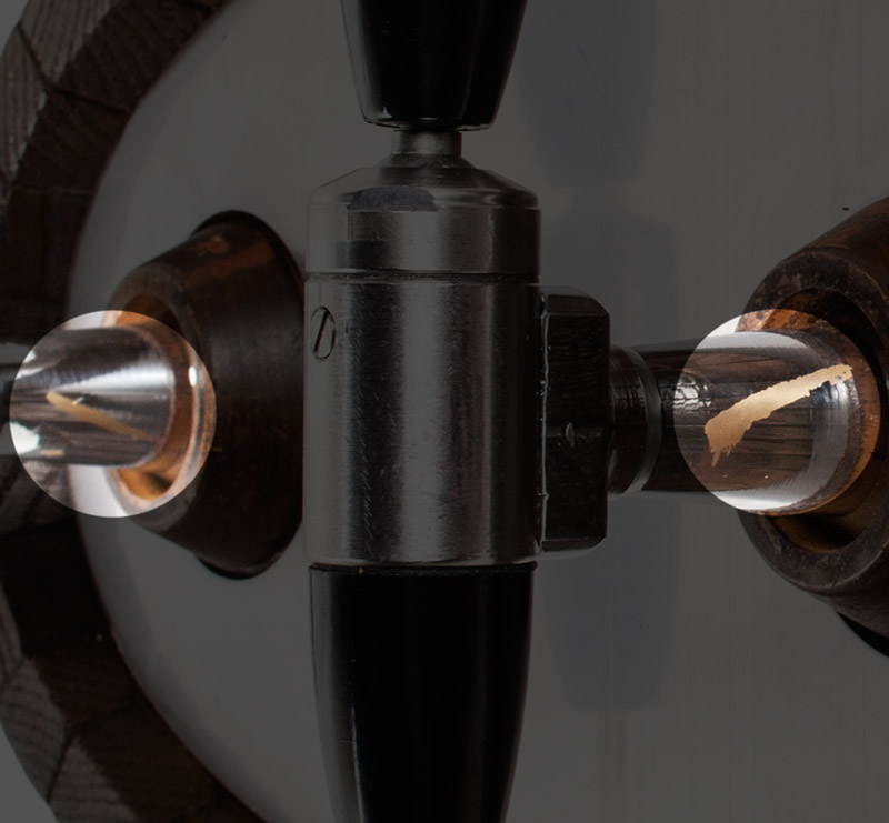 2-Flavor Wall-Mount Draft Arm Barrel (detail)