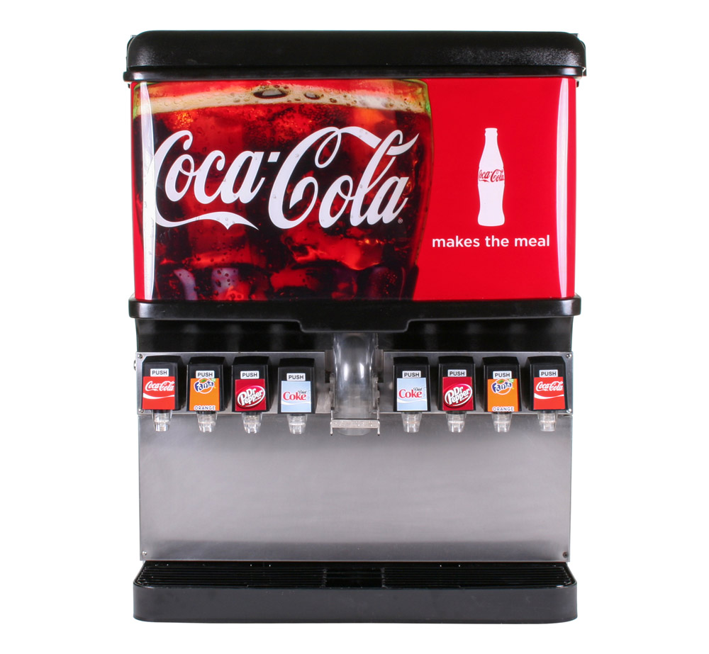 4-Flavor Ice & Beverage Soda Fountain System (front)