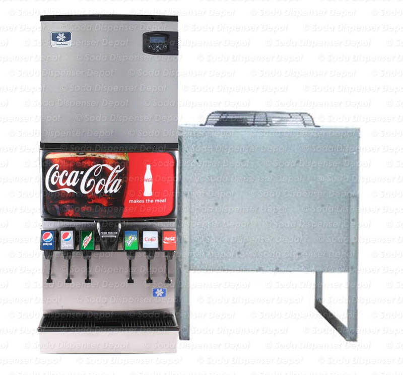 Complete 6Flavor Ice and Beverage Dispenser System (front)