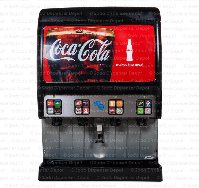 Complete 16-Flavor Ice and Beverage Dispenser System (front)