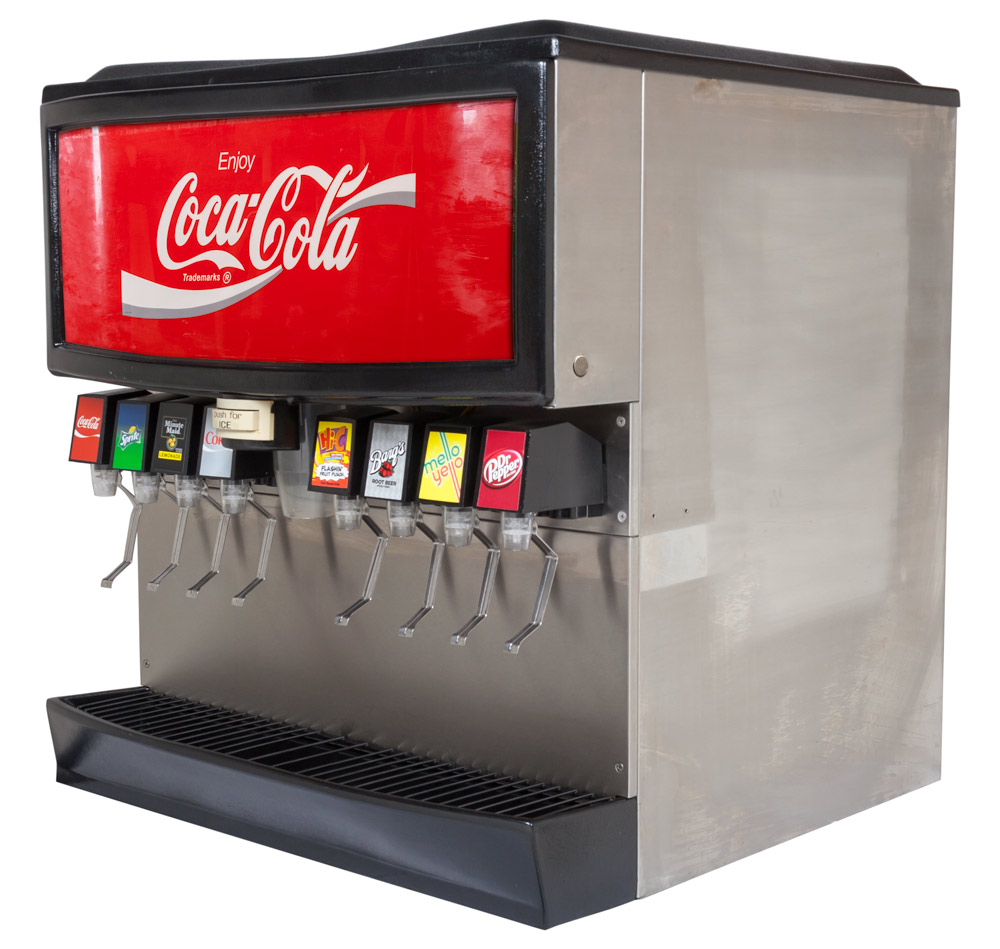 Remanufactured 8-Flavor Ice & Beverage Dispenser System (angle02)