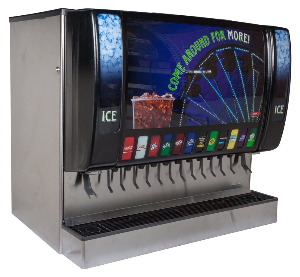 邦楽 Soda! Soda! Soda! Soda fountains di00211C - 8-Flavor Scratch & Dent Drop-in Soda Fountain