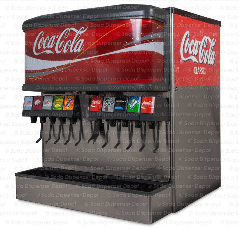 10-Flavor Ice & Beverage Soda Fountain System (angle)