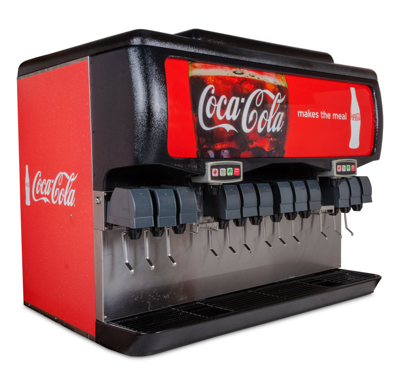 Complete Remanufactured 12-Flavor Ice and Beverage System (angle)