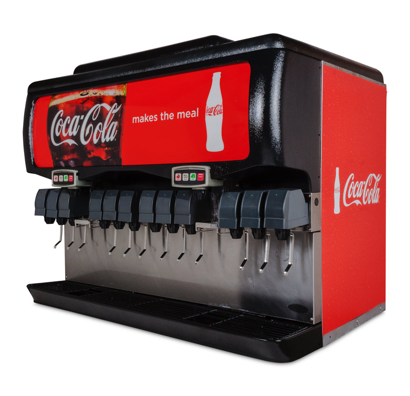 Complete Remanufactured 12-Flavor Ice and Beverage System (angle)