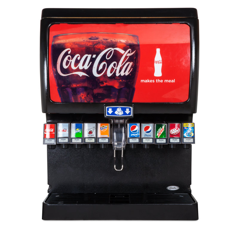 10-Flavor Ice & Beverage Soda Fountain System (front)