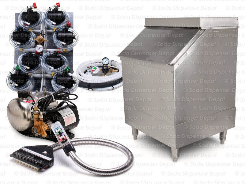 sg00288 Complete 8Flavor Soda Gun System —