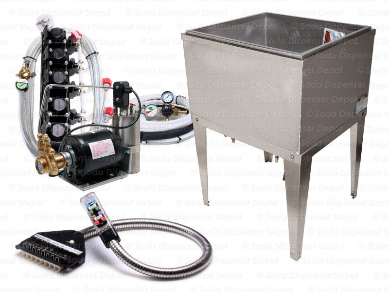 sg00609 Complete 5Flavor Ice Bin Soda Gun System