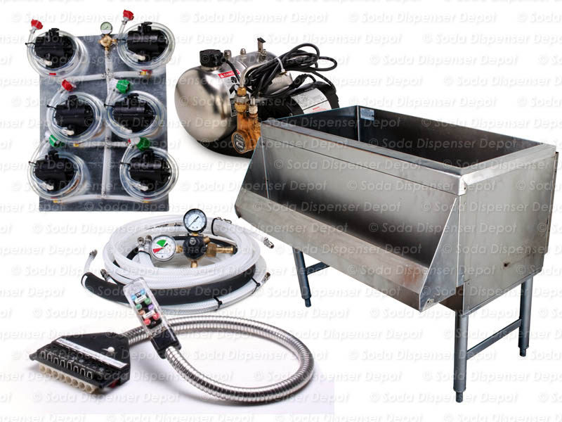 sg00612 Complete 6Flavor Soda Gun System —