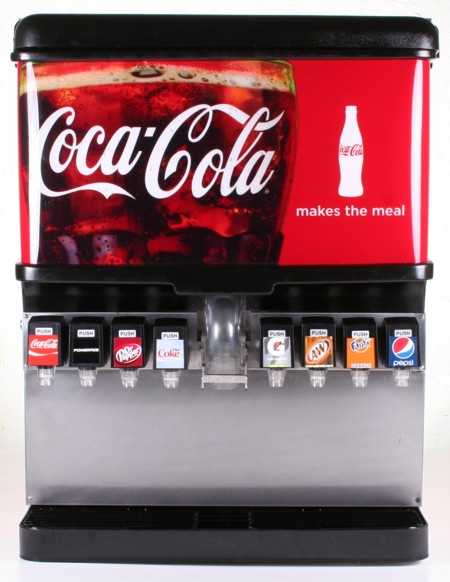 邦楽 Soda! Soda! Soda! Soda fountains 4-Flavor Tower Soda System with Cold Plate (s2800)