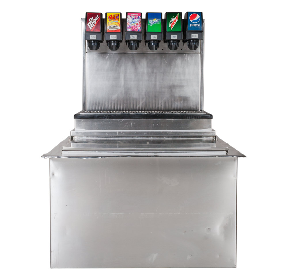 Drop In Soda Machine di00216 - 6-Flavor Scratch & Dent Drop-in Soda Fountain System ...