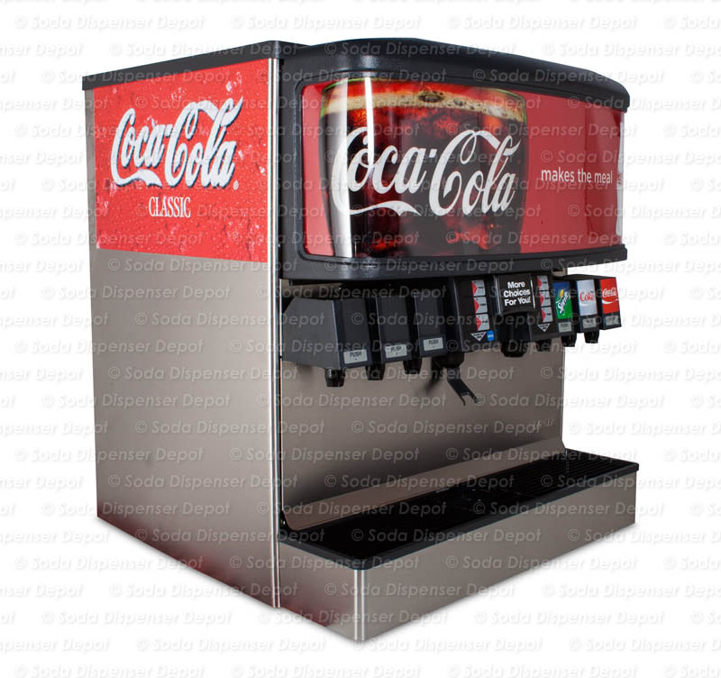 Complete 12-Flavor Ice and Beverage Dispenser System (angle)